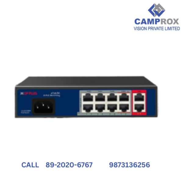 CP PLUS PoE 8+2 Port Full GIGA(CP-ANW-GPU8G2-N12)